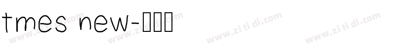 tmes new字体转换